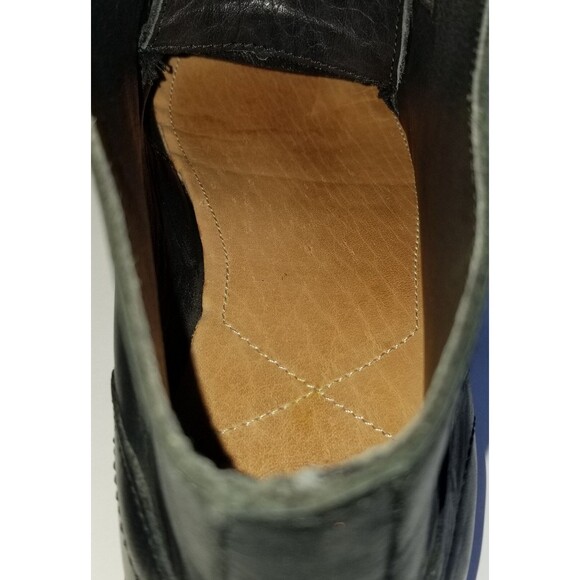 H BY HUDSON Men's Houghton II Leather Chukka Boots Black Sz 41 Lace Up - Picture 9 of 15